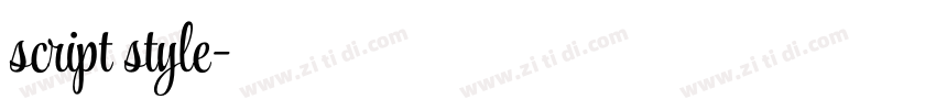 script style字体转换